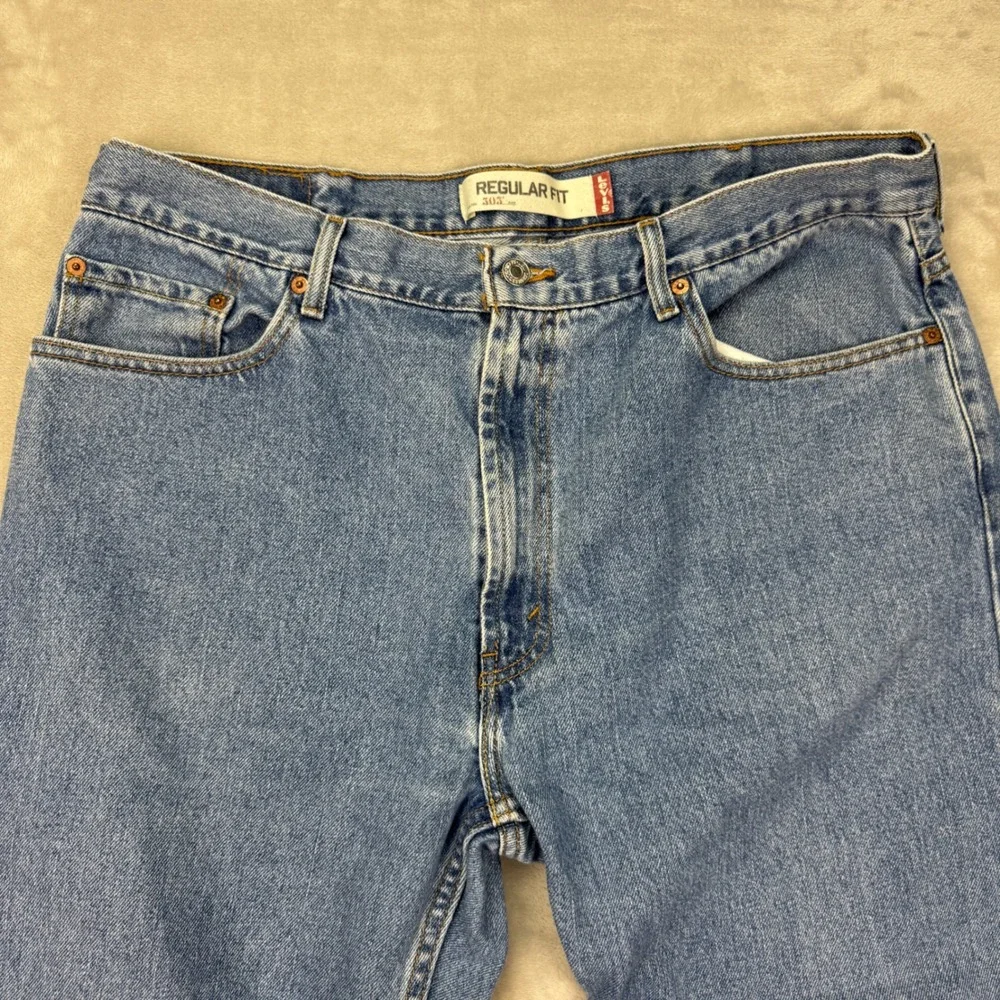 Vintage Levis 505 Jeans Mens 40x32 (Fit 36x30) Regular Straight‎ Denim Y2K 2001